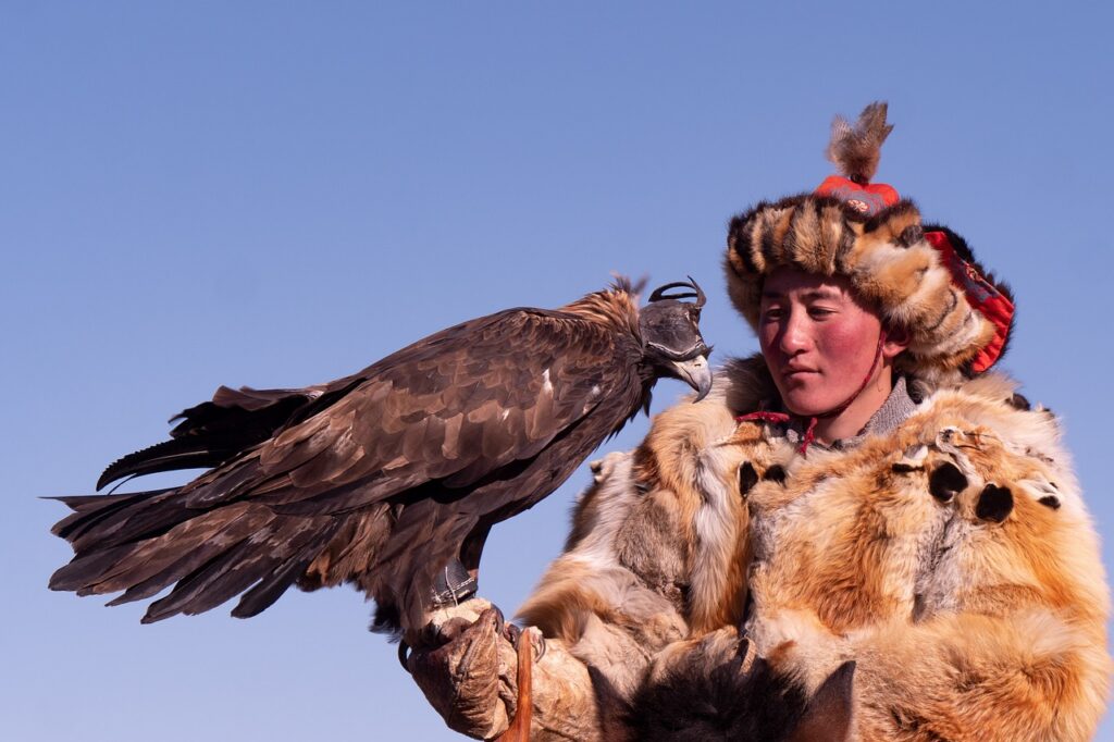 Eagle Hunters in Altai mountain range