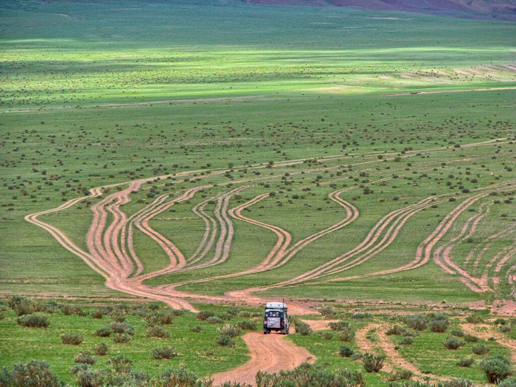 Routes in Mongolia